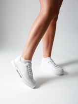 Sneakers Uit Leder Tommy hilfiger Wit women 8682YBS-vue-porte